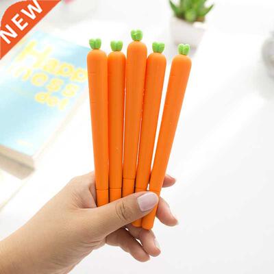 4 pcs/Lot Carrot gel pen 0.5mm black ink pens Vegetable typ