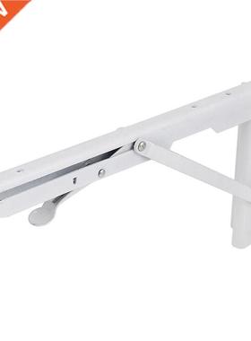 White Paint Holder Bench Table Folding Shelf Bracket 29.5cmx