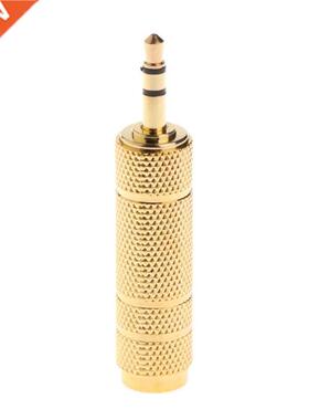 Gd Plated .5mm 1/8Inch Male to 6.mm 1/4Inch Female Stere