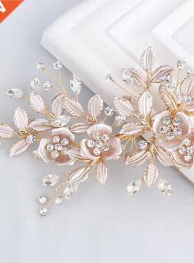 rendy Gold Flower Hairpin Bridal Hair Accessories Wedding He
