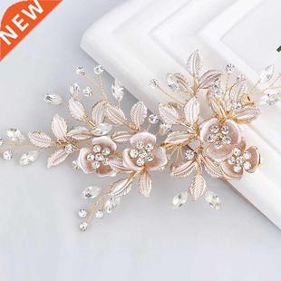 Hairpin Bridal Hair rendy Wedding Flower Accessories Gold