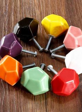 1pc Ceramics Cupboard Furniture Knobs and Handle Drawer Cabi