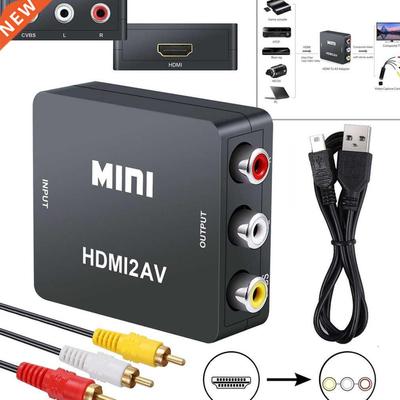 1080P HDMI to RCA AV Converter Composite CVBS Audio Video Ad