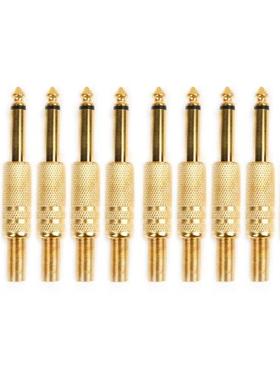 10 Pcs Gold Plated 6.35mm Male 1/4 Mono Jack Plug Audo Conn