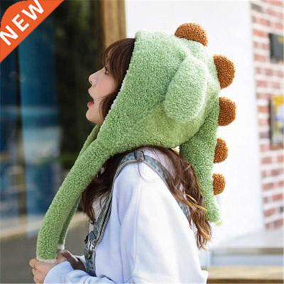 Dinosaur Beanie Hat Female Winter Funny Cute Knitted hats Wo