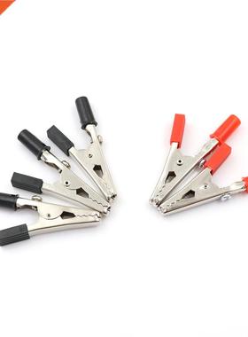 5 Pcs 55mm Mix Color Metal Alligator Clips Plastic Handle Te