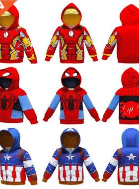Marvel superhero Boys Sweatshirt Hulk Spider-Man Captain Ame