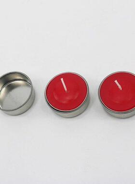 1Pc 4.31x1.5CM Round Metal Tealight Cup Holder Empty Case Ca