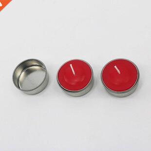 1Pc 4.31x1.5CM Round Metal Tealight Cup Holder Empty Case Ca