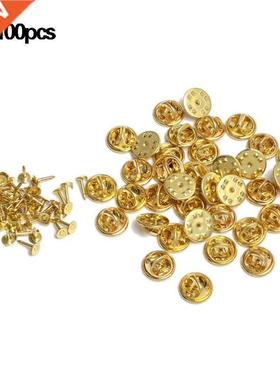 12mm 100pcs adge Hat Pin acks Metal Tacks utterfly Clutch