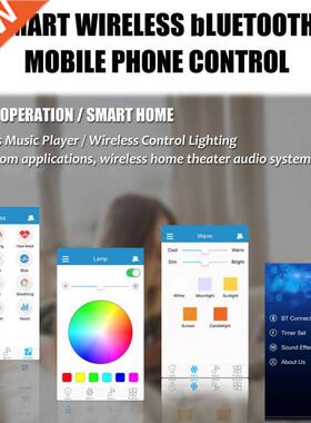 100W Modern Ceiling Lights Dimmable LED RGBW Bluetooth Speak