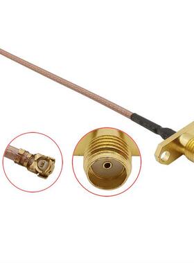 1Pcs RG178 Cable IPX U.fl IPEX to SMA Female 2 Hole Flange M