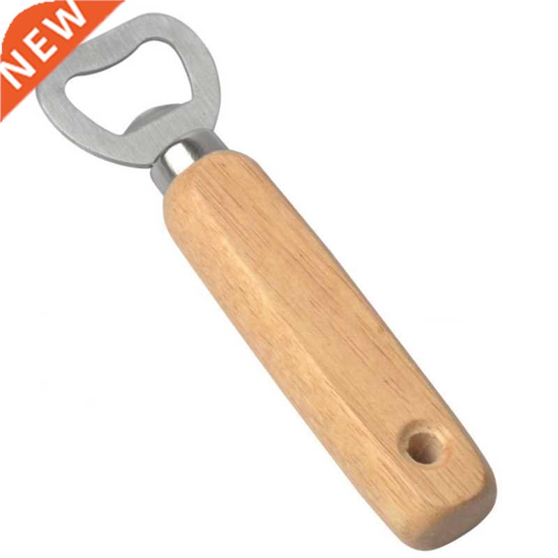 20Pcs Wooden Handle Handheld Bartender Bottle Opener Wine Be