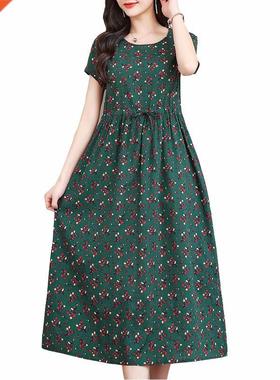 Summer Beach Dress Woman Dresses Plus Size Women Floral Sunf