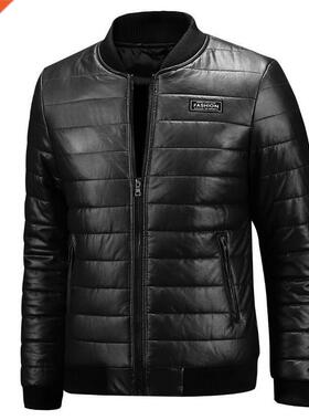 2022 New Warm Autumn Winter Leather Jacket Men Plus Size M~7