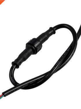10x LED Light Strips Male Female 3 Pin Connector Cable Black