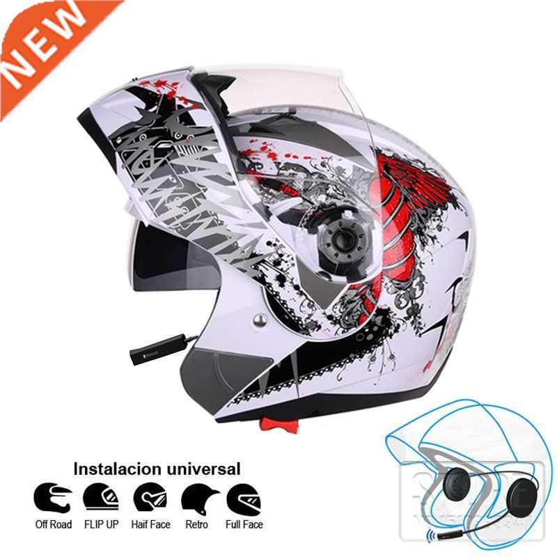 Motorcycle Bluetooth-compatible Helmet Flip up Motocicleta K