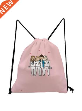Nurse Drawstring Bag Fashion Child Backpack Cartoon Teenager