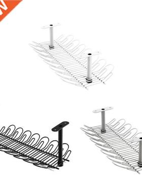 Under Desk Cable Management Tray Power Line Strips Storage R