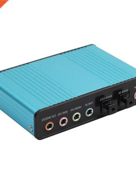 Sound Card USB Channel 6 Audio Music Sound Card Soundcard Fo