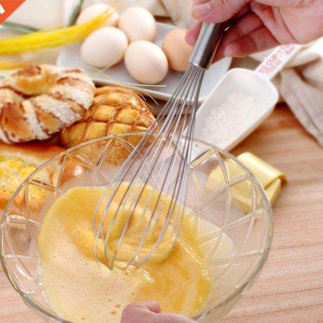 3pcs/set 8'' 10'' 12'' Stainless Steel Egg Beater Hand Whisk
