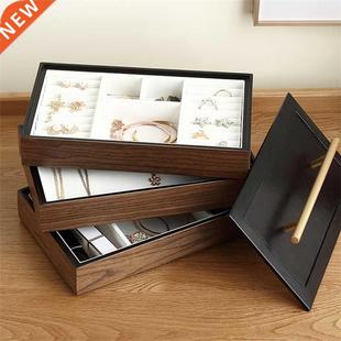 Casegrace 3-Layers Wooden Jewelry Box Large Jewelry Packagin