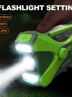 Emergency Radio Hand Crank Solar, 10000mAh Weather Radio Han