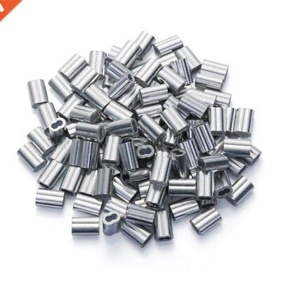 200PCS 1/16 Inch Cable Ferrule Set Aluminum Alloy Crimping L