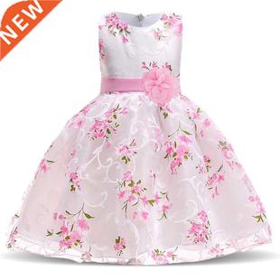 2022 Summer Kids Dresses For Girls Clothing Flower Toddler G