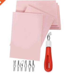 Carving Blocks Making Rubber with Stamp Kit Cutt Block