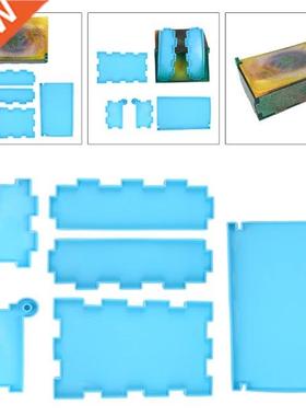 1 Set Domino Storage Box Epoxy Resin Mold Container Silicone