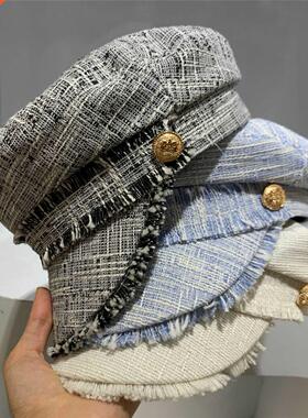 2020 New Fashion Female Autumn/winter British Painter Simple