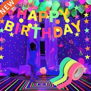 Dark Neon Hanging Decor Party The Birthday Glow Tape