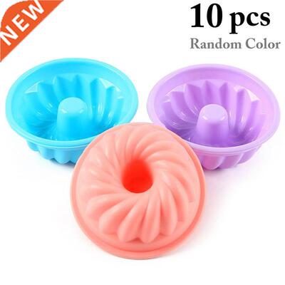 10pcs Silicone Mold Spiral Shape Cake Mold Silicone Chocolat