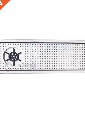 stainless steel beer beverage drip tray with glass rinser