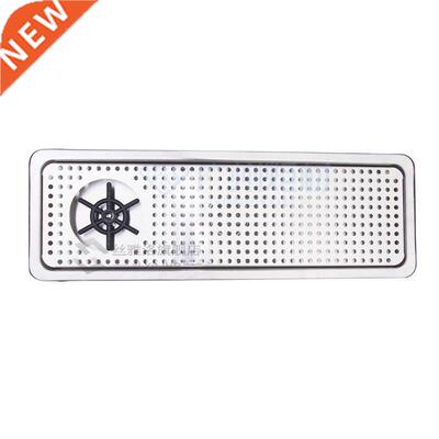 stainless steel beer beverage drip tray with glass rinser