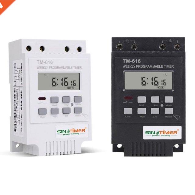 TM616W-4 Digital Electronic Timer Switch 220V 30A Rail Mount