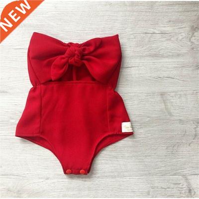 Emmababy Infant Baby Girl Clothes Off Shoulder Ruffles Solid