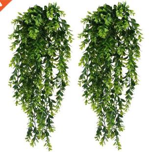 Plants Trailing Fake Hanging Fol 2Pcs Faux Artificial
