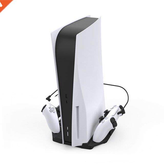 For PS5 Game Console Verti Stand Dual Controller Gamepad