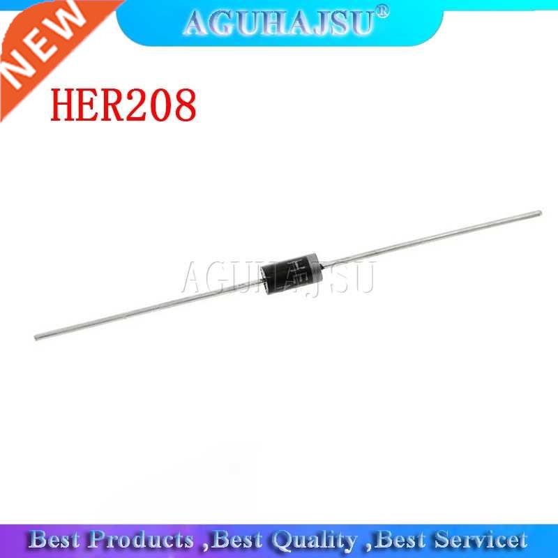 100PCS HER208 TUN-41 Schnelle Schalt Rectifier Diode 2A 100