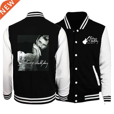 Johnny Hallyday printed jacket winter men	s/women cas