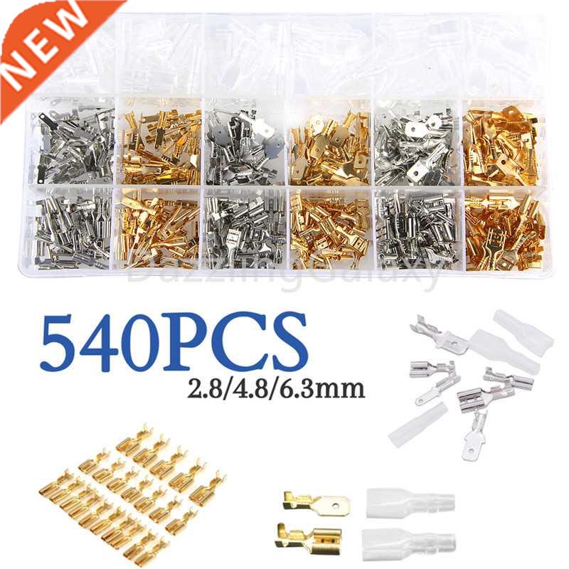 540Pcs Female Male Electrical Spade Wire Butt Connectors Lug