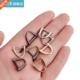 Leather Ring Craft Shac Buckle Metal Detachable Open Screw