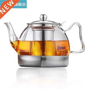 Glass Teapot with Infuser Removable Stainless Steel Straine