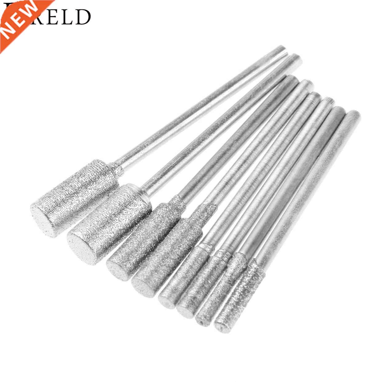 8Pcs/set Diond Cutting Grinding Head Mounted Points it 2.