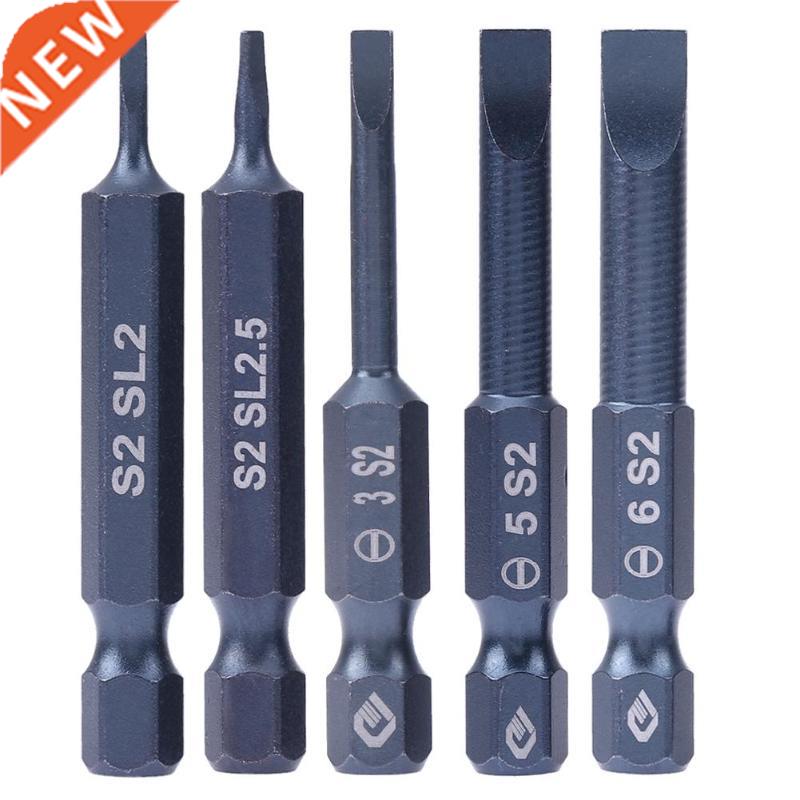 10 Pcs 1/4 inches Slotted S2,SL2-SL5 Screwdrivers Drill Bits