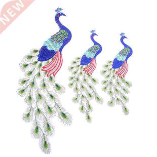 Cloth Decorate Colorful 1pc Peacock Dress Sequins Sew