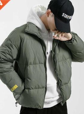 2022 Winter Coat Men Stand Collar Bread Coats Men's Warm Par