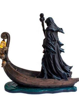 Home Decor Gothic Figurine Delicate Ferryman Resin Living Ro